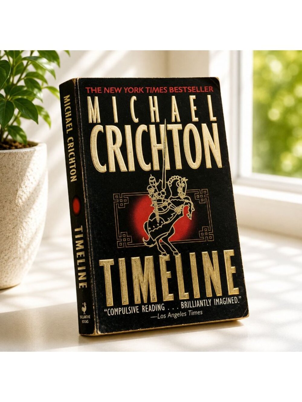 Michael Crichton Timeline Paperback Novel First Edition Ballantine Books 1999